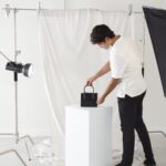 Professional product photoshoot setup showcasing lighting and product detailing by sz1n.visuals